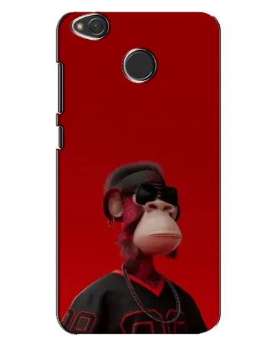 Чехол для Xiaomi Redmi 4X с картинкой «Bored Ape в красном»