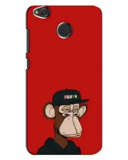 Чехол для Xiaomi Redmi 4X с картинкой «Bored Ape — красный фон»