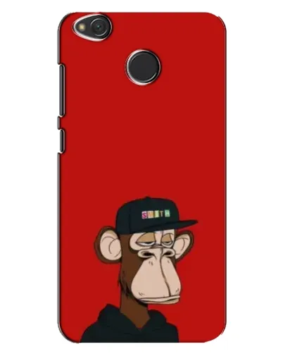Чехол для Xiaomi Redmi 4X с картинкой «Bored Ape — красный фон»