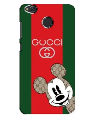 Чехол для Xiaomi Redmi 4X с картинкой «Gucci — полосы и Микки»