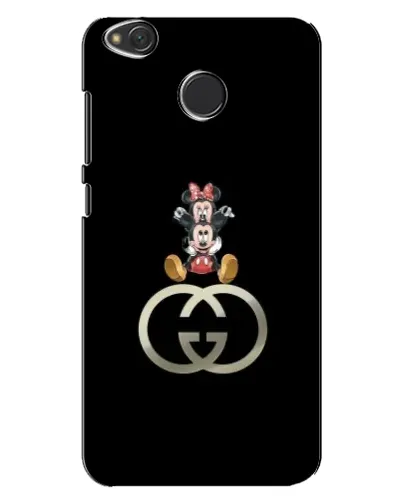 Чехол для Xiaomi Redmi 4X с картинкой «Минни Маус на лого»