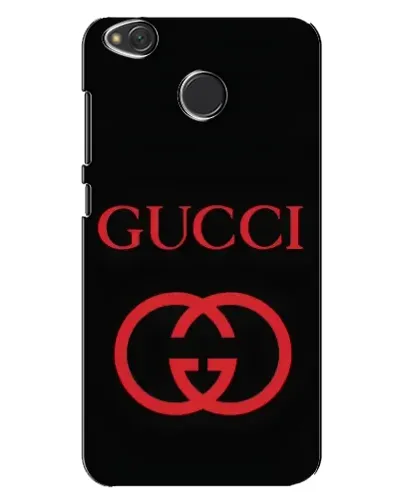 Чехол для Xiaomi Redmi 4X с картинкой «Gucci — красный логотип»