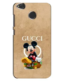 Чехол для Xiaomi Redmi 4X с картинкой «Микки Маус Gucci — крафт»