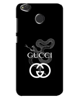 Чехол для Xiaomi Redmi 4X с картинкой «Gucci — серебряная змея»