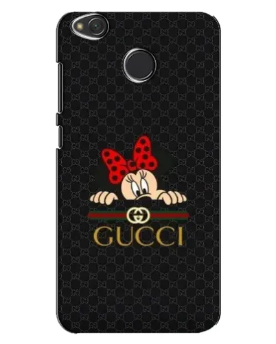 Чехол для Xiaomi Redmi 4X с картинкой «Минни Маус Gucci — черный»