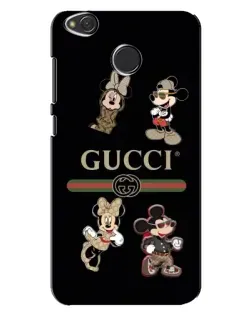 Чехол для Xiaomi Redmi 4X с картинкой «Gucci — герои Disney и монограмма»