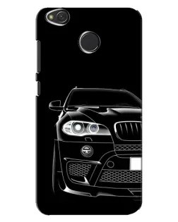 Чохол для Xiaomi Redmi 4X з картинкою «Темний силует BMW»