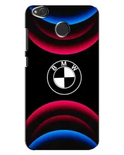 Чохол для Xiaomi Redmi 4X з картинкою «Логотип BMW та неонові дуги»
