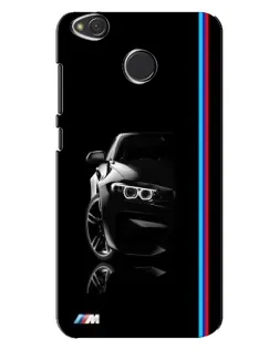 Чохол для Xiaomi Redmi 4X з картинкою «Силует BMW в темряві»