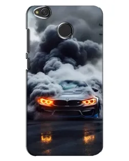 Чохол для Xiaomi Redmi 4X з картинкою «BMW у диму»