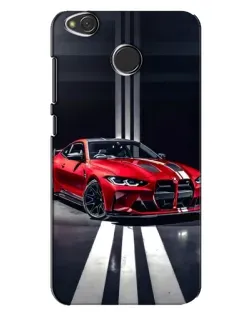 Чохол для Xiaomi Redmi 4X з картинкою «Червона BMW на дорозі»