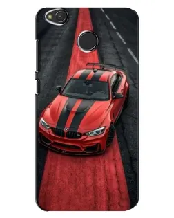 Чохол для Xiaomi Redmi 4X з картинкою «BMW на червоній доріжці»