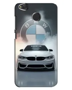 Чехол для Xiaomi Redmi 4X с картинкой «BMW в белом дыму»