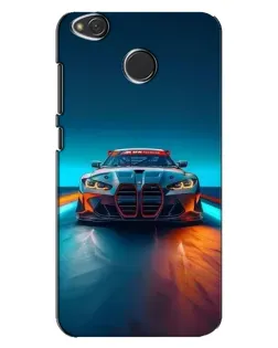 Чехол для Xiaomi Redmi 4X с картинкой «BMW — огни неона»