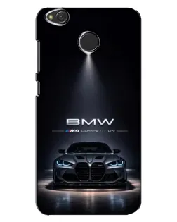 Чехол для Xiaomi Redmi 4X с картинкой «BMW сквозь ночной город»