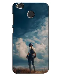 Чехол для Xiaomi Redmi 4X с картинкой «Герой PUBG на скале»