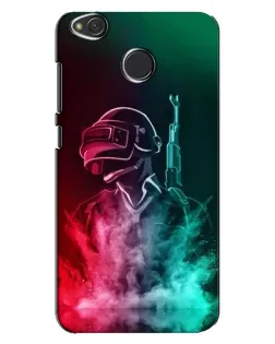 Чехол для Xiaomi Redmi 4X с картинкой «PUBG — огненный воин»