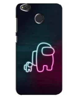 Чехол для Xiaomi Redmi 4X с картинкой «Among Us неон-арт»