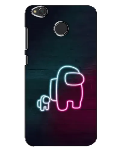 Чехол для Xiaomi Redmi 4X с картинкой «Among Us неон-арт»