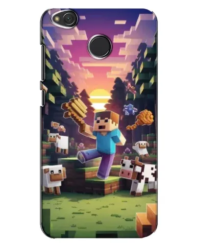 Чехол для Xiaomi Redmi 4X с картинкой «Стив на ферме»