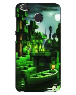 Чохол для Xiaomi Redmi 4X з картинкою «Minecraft лісовий пейзаж»