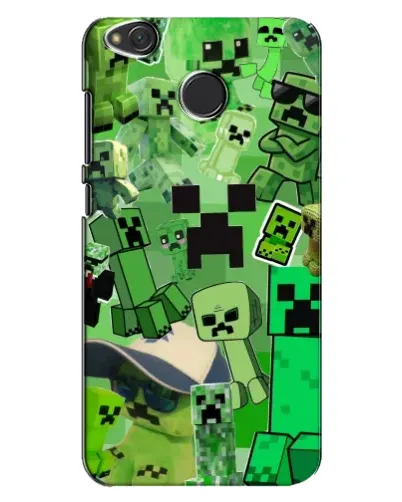 Чехол для Xiaomi Redmi 4X с картинкой «Криперы Minecraft»