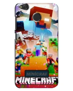 Чохол для Xiaomi Redmi 4X з картинкою «Minecraft герої гри»