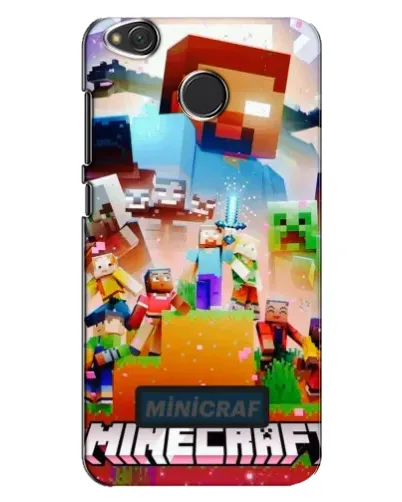 Чехол для Xiaomi Redmi 4X с картинкой «Minecraft герои игры»