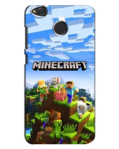 Чехол для Xiaomi Redmi 4X с картинкой «Minecraft классический мир»