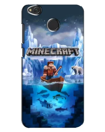 Чехол для Xiaomi Redmi 4X с картинкой «Minecraft ледяной мир»
