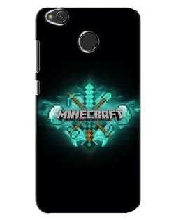 Чехол для Xiaomi Redmi 4X с картинкой «Minecraft Diamond лого»