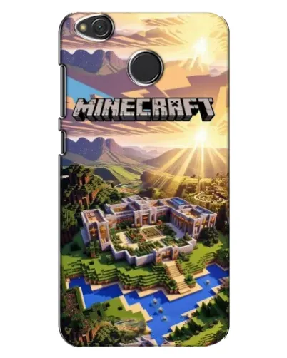 Чехол для Xiaomi Redmi 4X с картинкой «Minecraft панорама»
