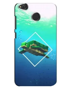 Чохол для Xiaomi Redmi 4X з картинкою «Черепаха Minecraft»