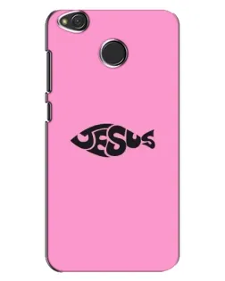 Чехол для Xiaomi Redmi 4X с картинкой «Розовый символ  Jesus»