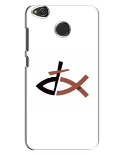 Чехол для Xiaomi Redmi 4X с картинкой «Рыба и крест»