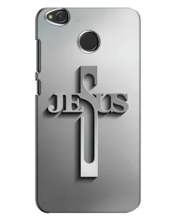 Чехол для Xiaomi Redmi 4X с картинкой «Металлический крест Jesus»