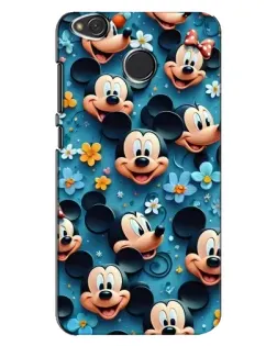 Чохол для Xiaomi Redmi 4X з картинкою «Паттерн Міккі та Мінні»