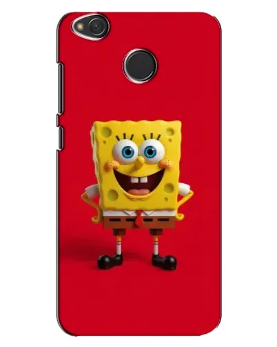 Чехол для Xiaomi Redmi 4X с картинкой «Спанч Боб на красном»
