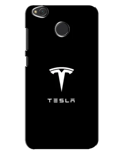 Чохол для Xiaomi Redmi 4X з картинкою «Tesla White Logo»