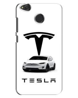 Чохол для Xiaomi Redmi 4X з картинкою «Tesla White Style»