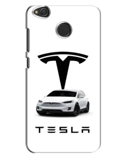 Чохол для Xiaomi Redmi 4X з картинкою «Tesla White Style»