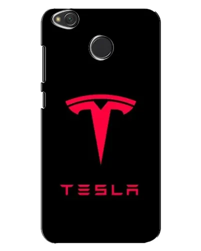 Чохол для Xiaomi Redmi 4X з картинкою «Tesla Red Logo»