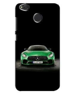 Чехол для Xiaomi Redmi 4X с картинкой «Mercedes — неоновый лого»