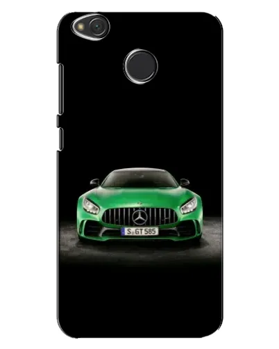 Чехол для Xiaomi Redmi 4X с картинкой «Mercedes — неоновый лого»