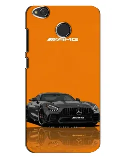 Чехол для Xiaomi Redmi 4X с картинкой «Оранжевый Mercedes AMG»