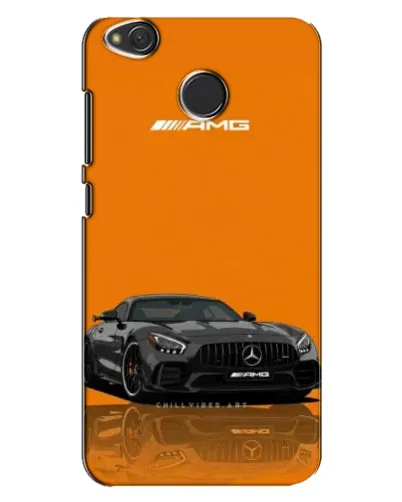 Чехол для Xiaomi Redmi 4X с картинкой «Оранжевый Mercedes AMG»