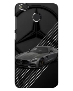Чехол для Xiaomi Redmi 4X с картинкой «Mercedes AMG — графика»