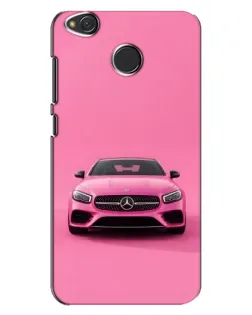 Чехол для Xiaomi Redmi 4X с картинкой «Розовый Mercedes AMG»