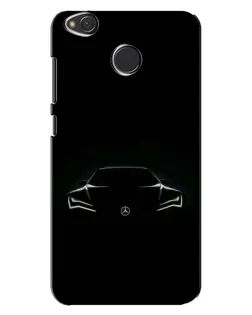 Чехол для Xiaomi Redmi 4X с картинкой «Mercedes — силуэт авто»