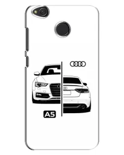 Чехол для Xiaomi Redmi 4X с картинкой «Audi — контрастный дизайн»